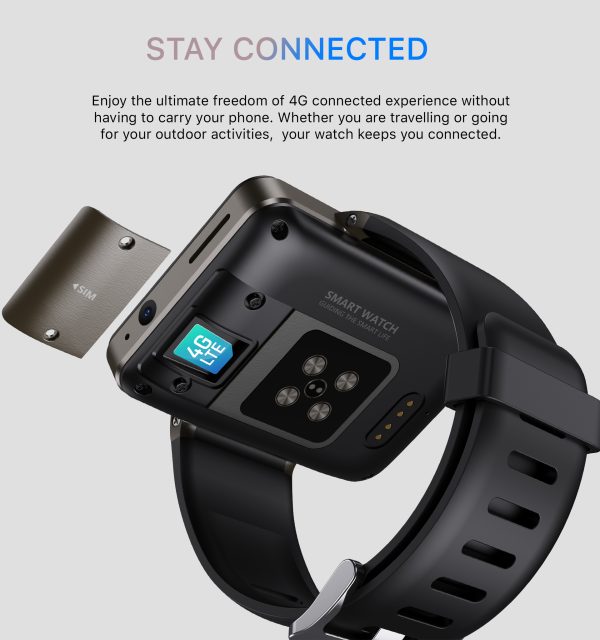 Reloj con teléfono inteligente y WIFI con diseño ergonómico - Imagen 2